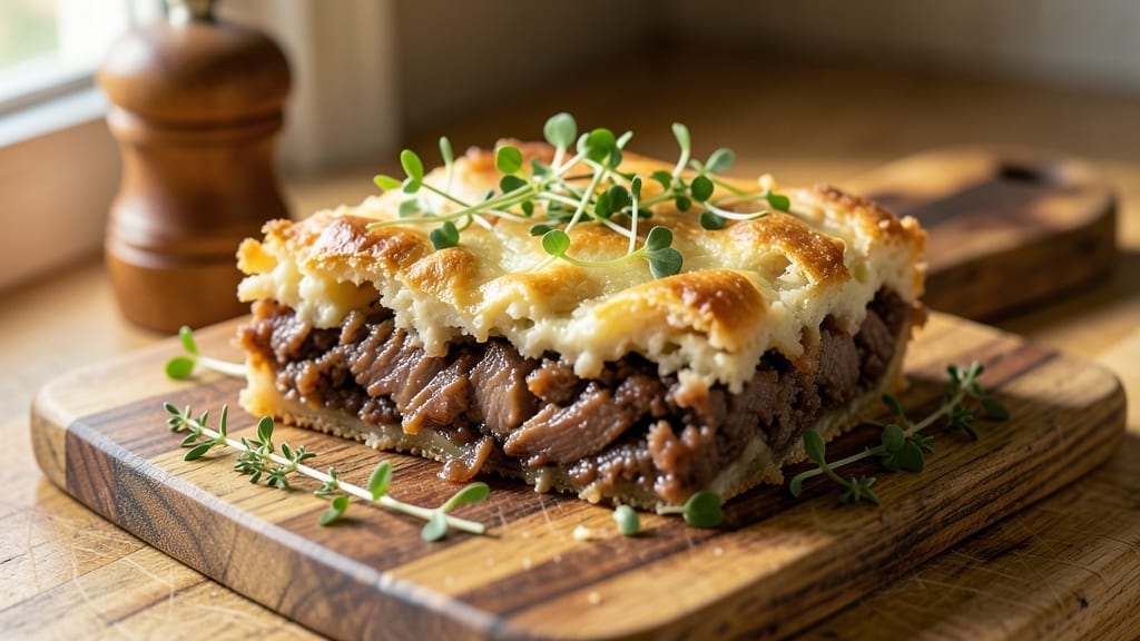 Leftover Brisket Shepherd's Pie Recipe: Crispy Topping, Savory Meat Comfort