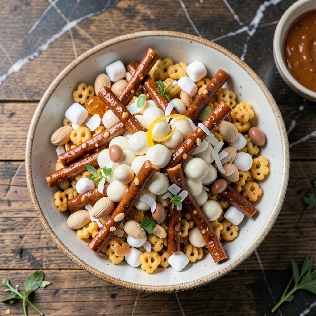 White Chocolate White Trash Recipe: Sweet and Salty Snack Mix