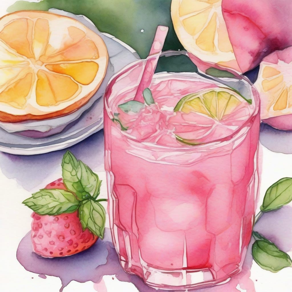 low calorie pink drink recipe