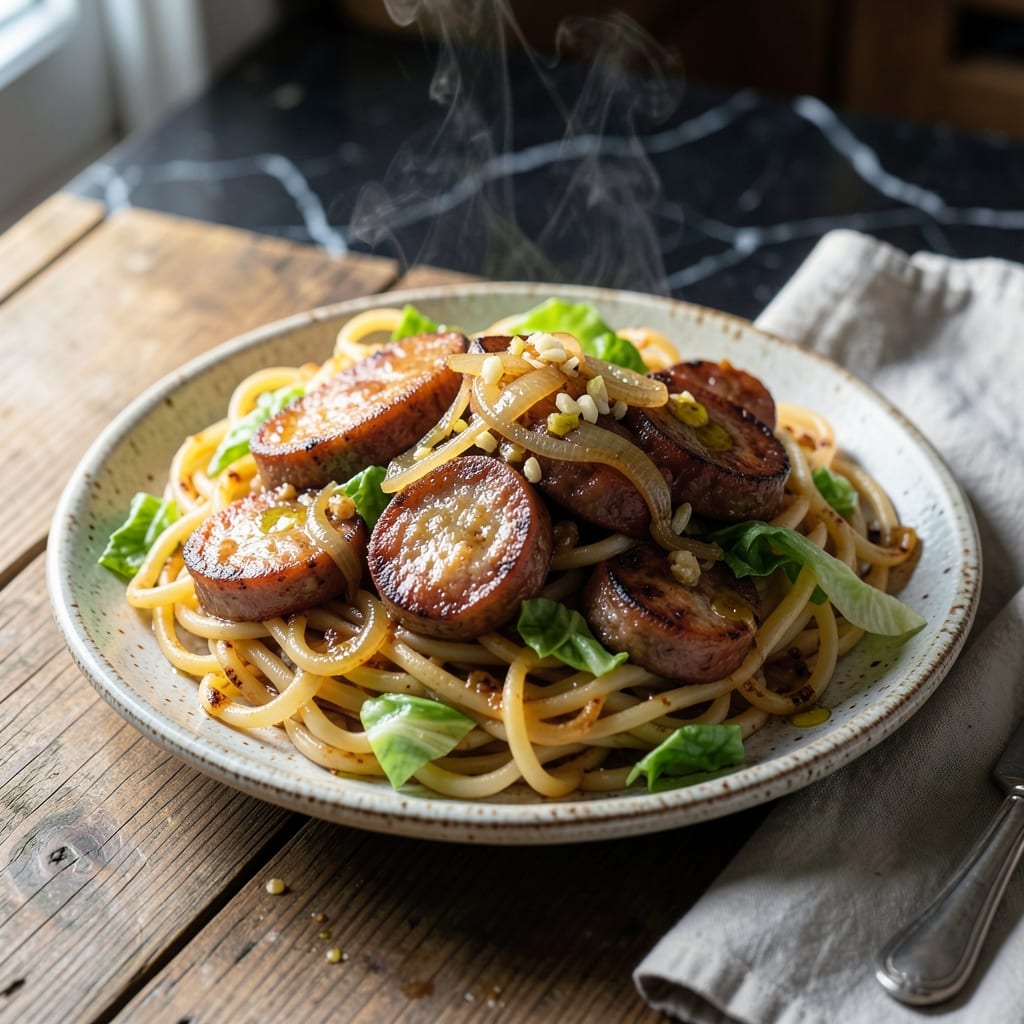 Haluski Recipe With Kielbasa: Rustic Noodles and Cabbage in One Skillet