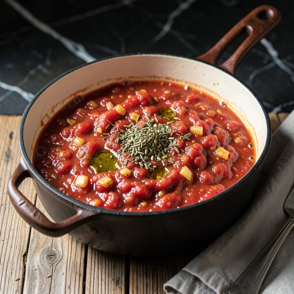 Spaghetti Sauce Recipe Using Canned Tomatoes: Rustic Simmered Freshness