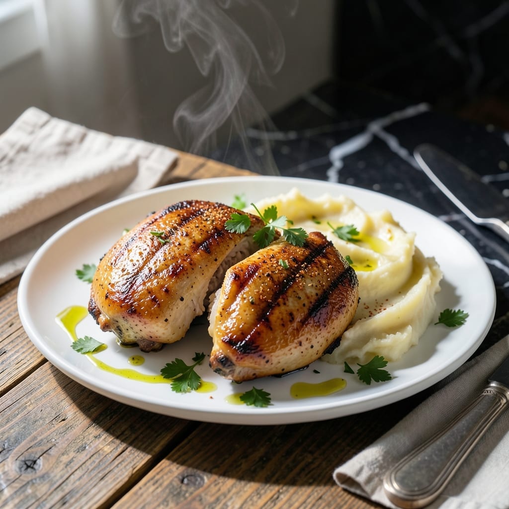 Grilled Chicken and Mashed Potatoes Recipe: Smoky Grill Meets Creamy Comfort