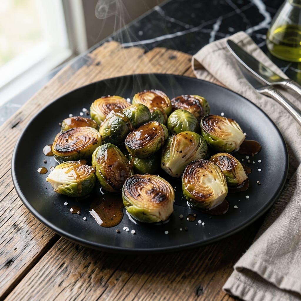 Agave and Rye Brussel Sprouts Recipe: Sweet and Smoky Oven-Roasted Bites