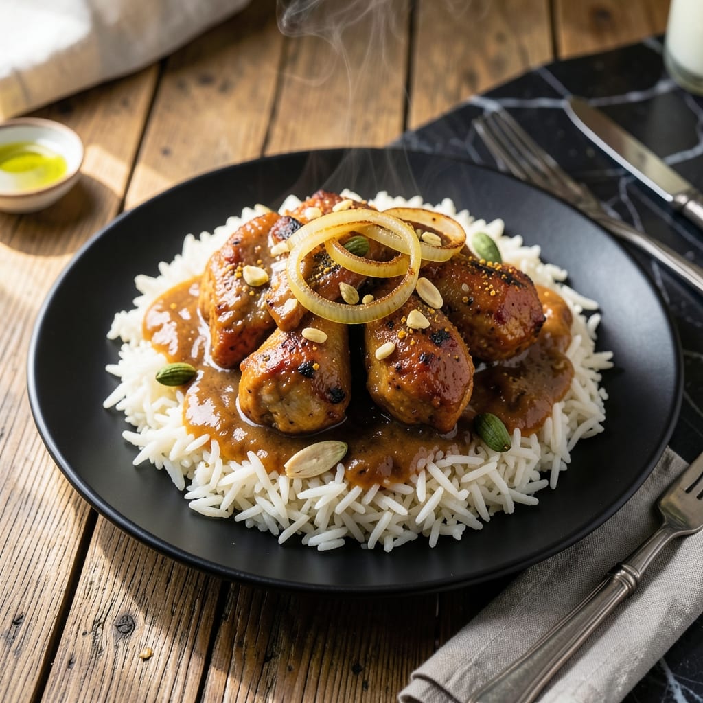 Indian Rice Recipe for Butter Chicken: Fragrant Basmati With Creamy Curry Infusion