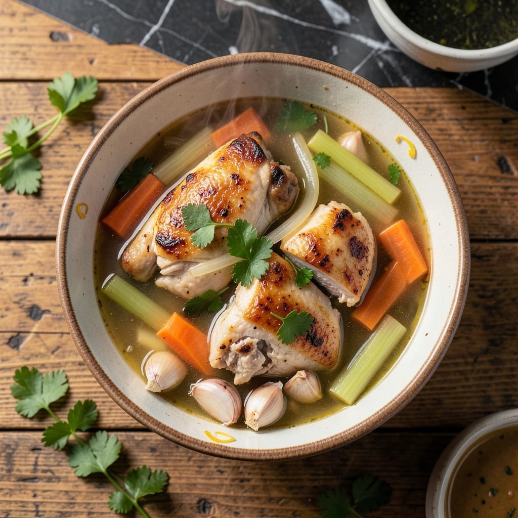 Bone Broth Soup Recipe Chicken: Gut-Healing Bowl With Fresh Herbs