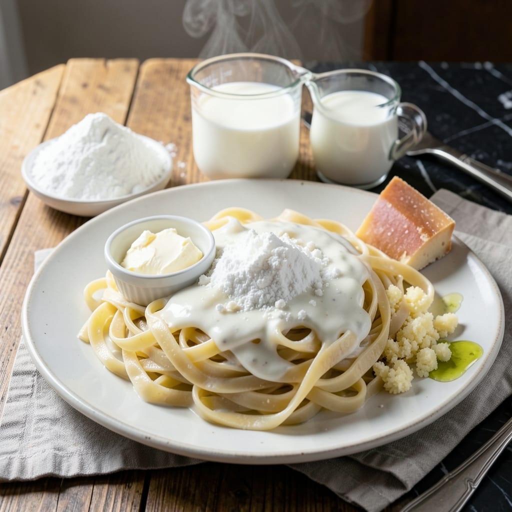 White Sauce Pasta Recipe Ingredients: Velvety Creaminess With Parmesan Depth