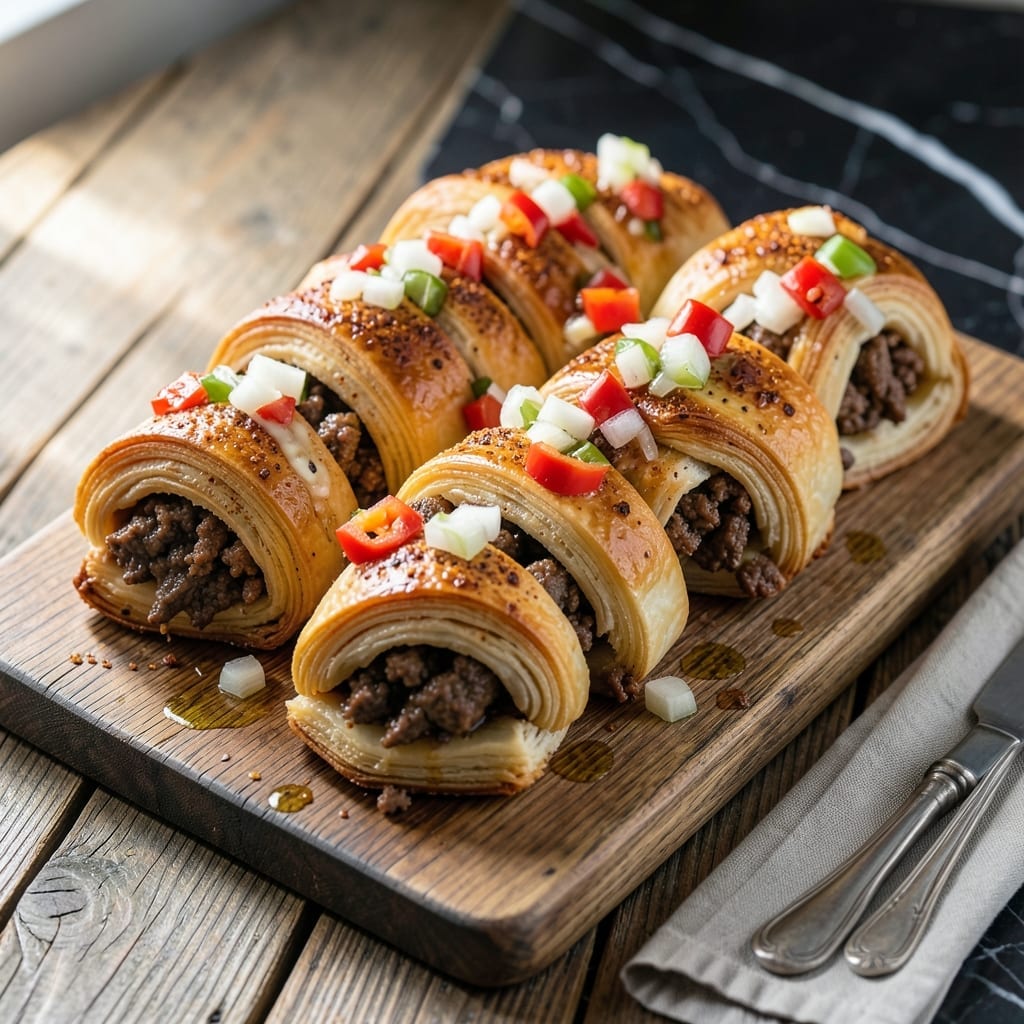Mexican Recipe With Ground Beef And Crescent Rolls: Cheesy Folded Pocket Delights