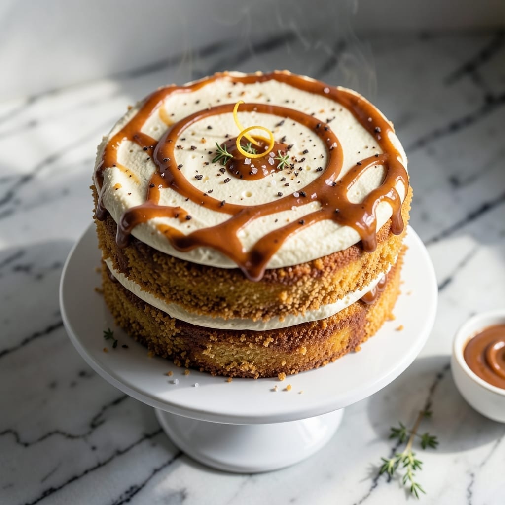 Salted Caramel Vanilla Crunch Cake Recipe: Layers of Sweet and Salty Bliss