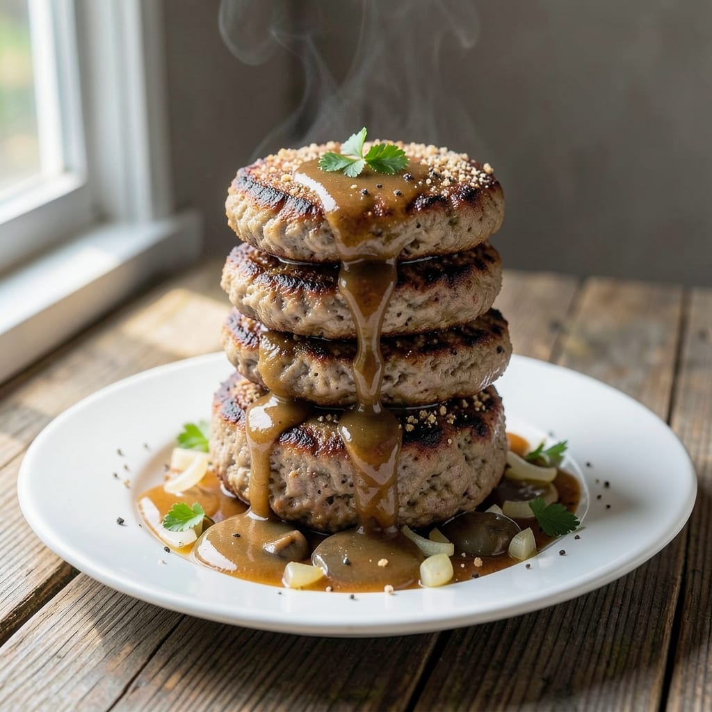 Salisbury Steak Recipe With Frozen Hamburger Patties: Savory Gravy-Smothered Comfort