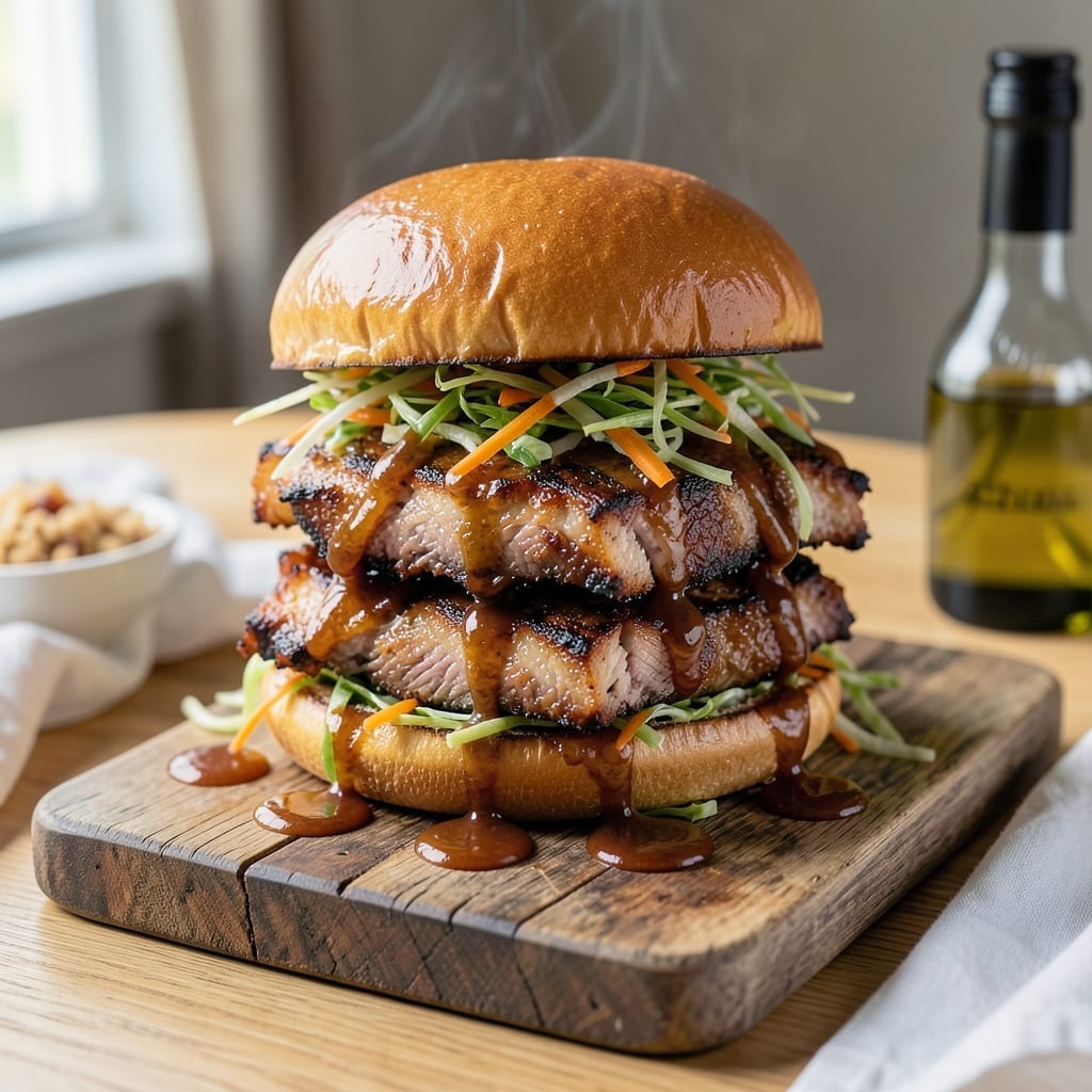 Barbecue Pork Sandwich Recipe: Pulled Pork With Tangy Vinegar Slaw