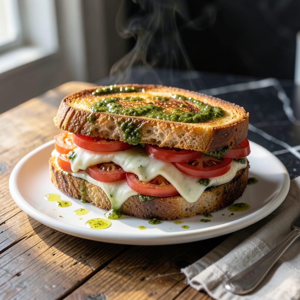 Dunkin Donuts Tomato Pesto Grilled Cheese Recipe: Dunkin-Inspired Gourmet Twist