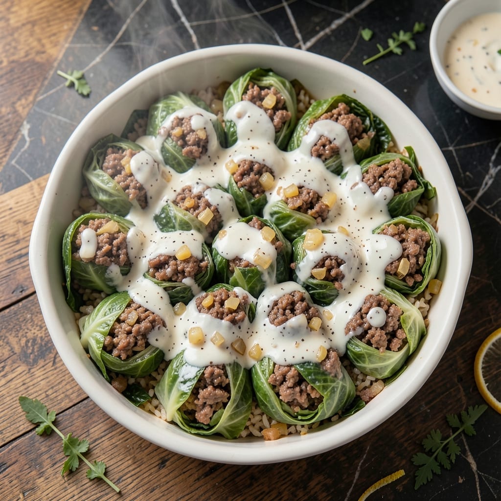 Cabbage Roll Casserole Recipe With White Sauce: Deconstructed Comfort With Creamy Layers