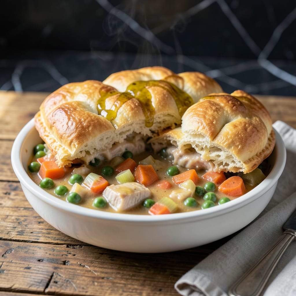 Pot Pie Recipe With Pillsbury Biscuits: Golden Topped Comfort in a Skillet