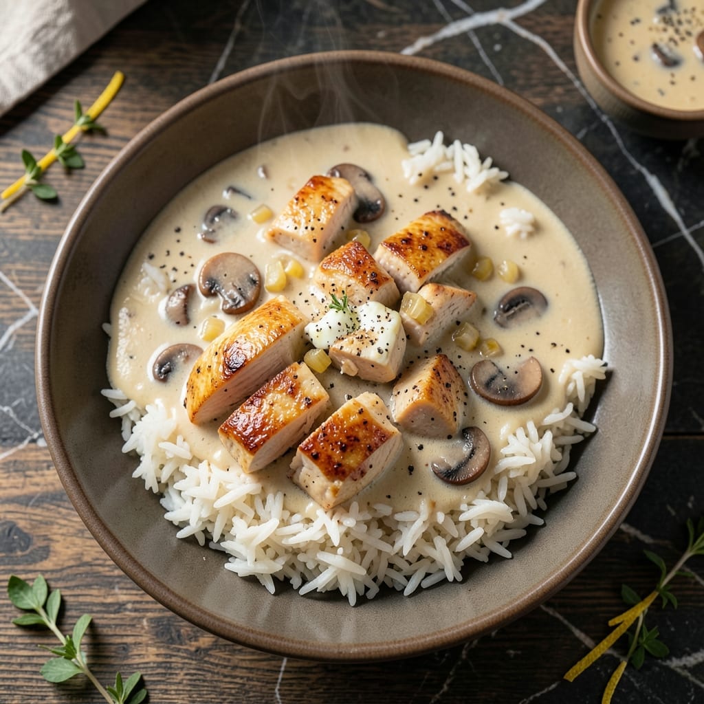 Recipe For Cream Of Mushroom Soup And Chicken And Rice: One-Pot Comfort Meal