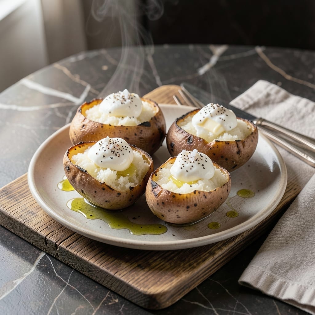 Baked Potato Recipe Microwave and Grill: Dual-Cooked Fluffy and Smoky