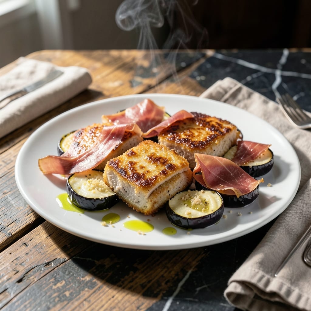 Veal Sorrentino Recipe: Eggplant and Prosciutto Layered Perfection