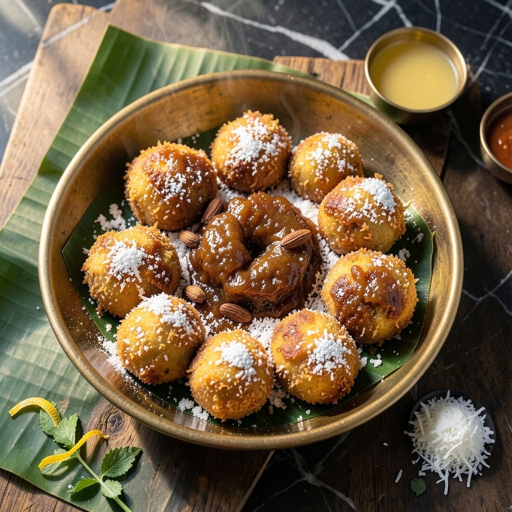 Kobbari Boorelu Recipe With Rice Flour: Crunchy Coconut Stuffed Sweetness