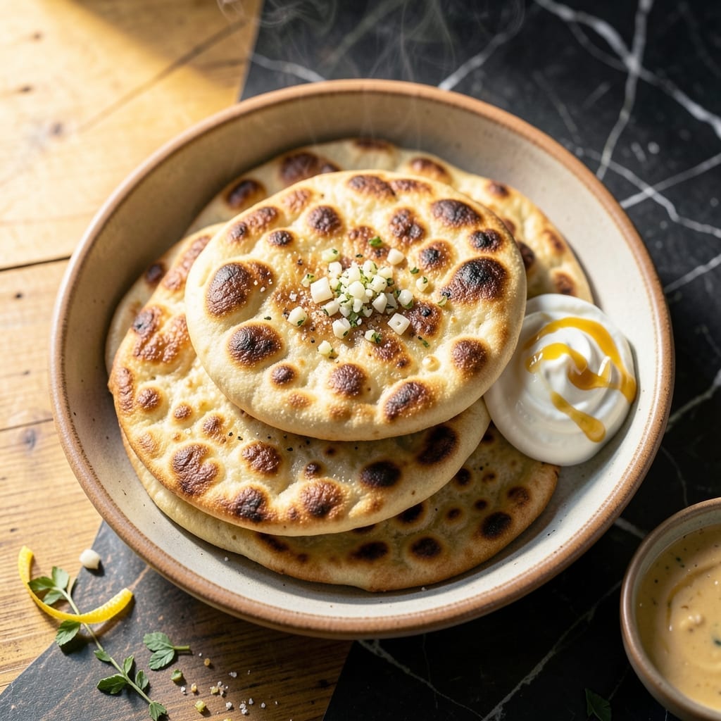 Garlic Naan Recipe Without Yeast: Fluffy Flatbread With No Rise Time