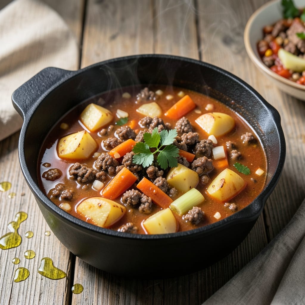 Easy Recipe for Hamburger Soup: Hearty One-Pot Meal with Savory Depth