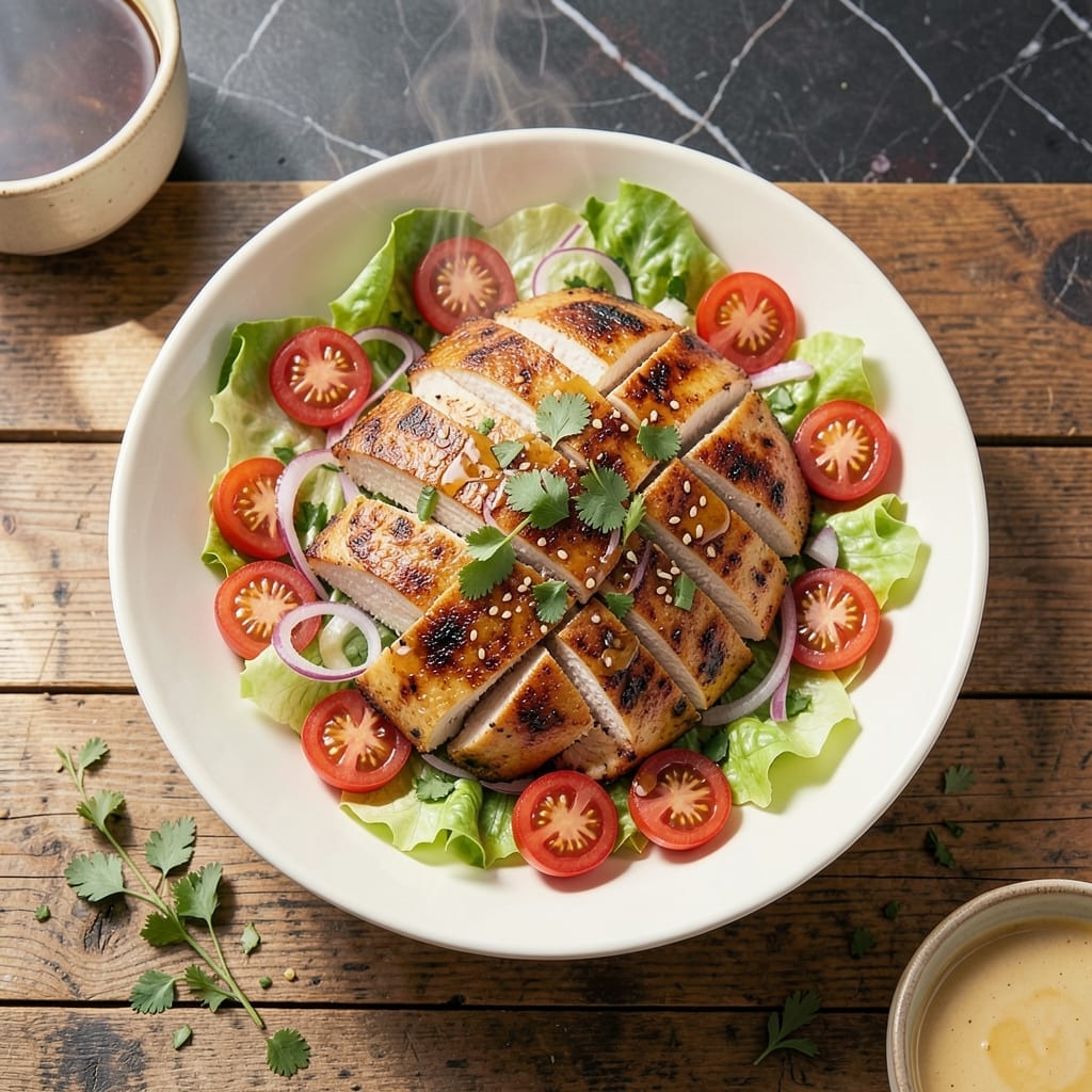 Grilled Chicken Breast for Salad Recipe: Smoky Char Meets Fresh Greens Grilled Chicken Breast for Salad Recipe: Smoky Char Meets Fresh Greens