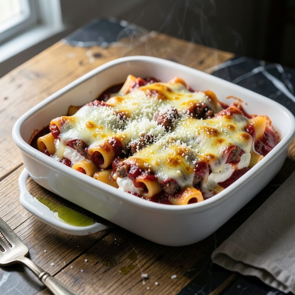 Mostaccioli Recipe Baked: Cheesy Layers With Italian Herb Infusion Mostaccioli Recipe Baked: Cheesy Layers With Italian Herb Infusion