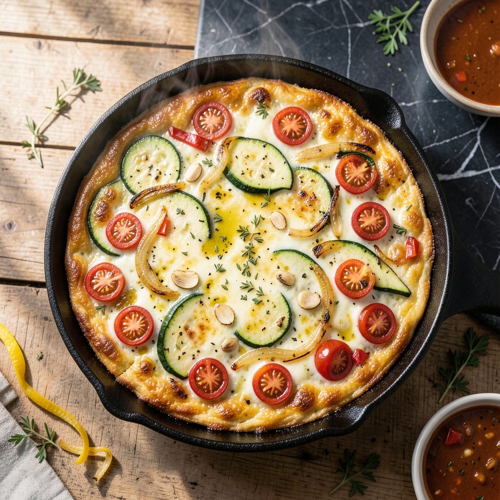 Fritata Recipe Baked: Fluffy Eggs With Garden Fresh Veggies