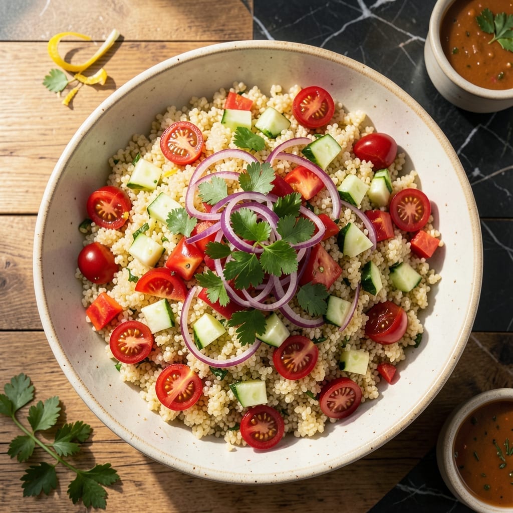 Luna Grill Couscous Salad Recipe: Bright Lemon-Herb Mediterranean Medley