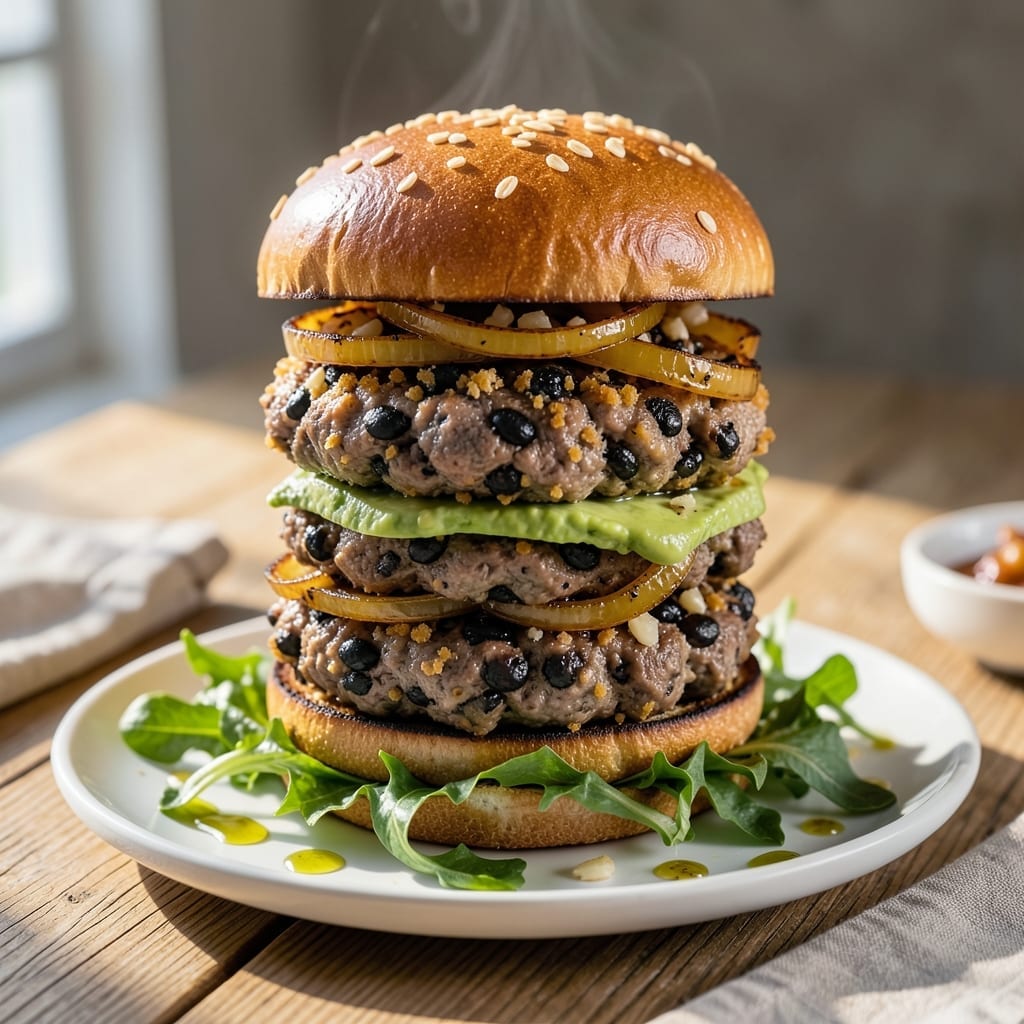 Mushroom Veggie Burger Recipe Vegan: Umami-Packed Patty With Meaty Texture