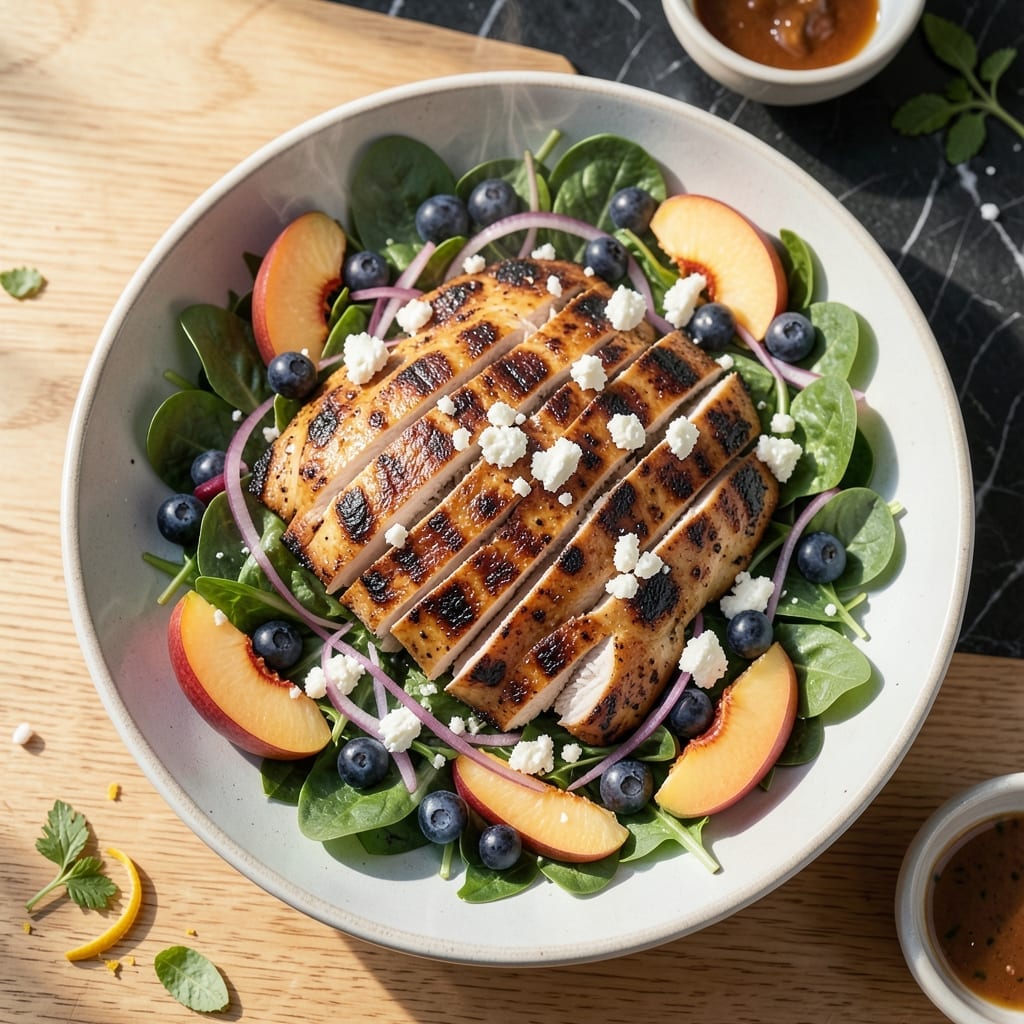 Grilled Chicken Salad With Fruit Recipe: Sweet and Savory Summer Bowl