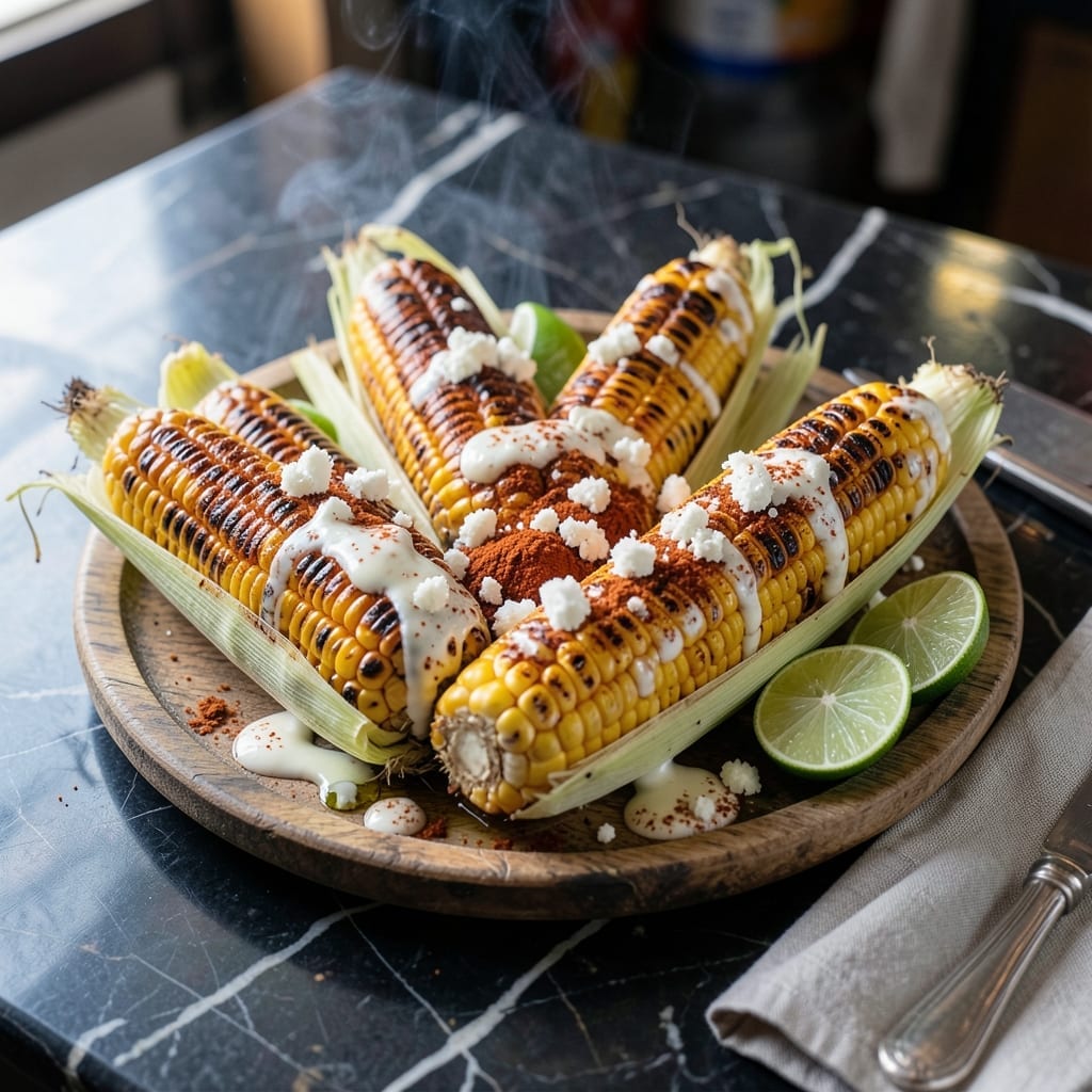Grilled Mexican Sweet Corn Recipe: Smoky Chili-Lime Street Style Grilled Mexican Sweet Corn Recipe: Smoky Chili-Lime Street Style