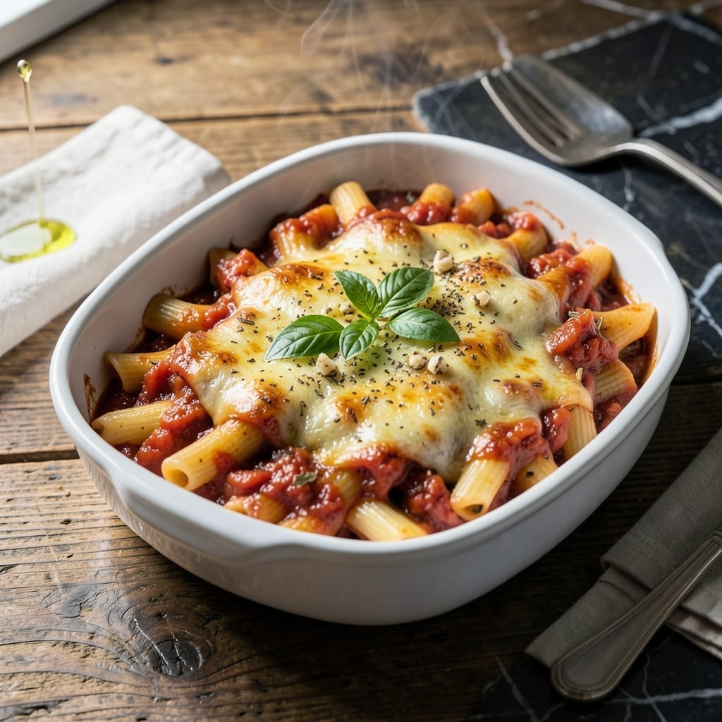 Buca Di Beppo Baked Ziti Recipe: Three-Cheese Indulgence With Rich Tomato Sauce