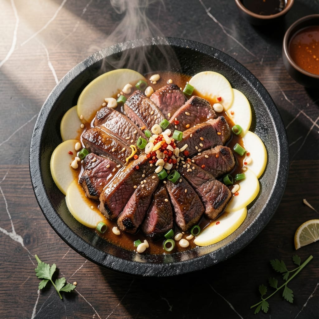 Korean Barbecue Steak Recipe: Marinade-Infused Grill Masterpiece