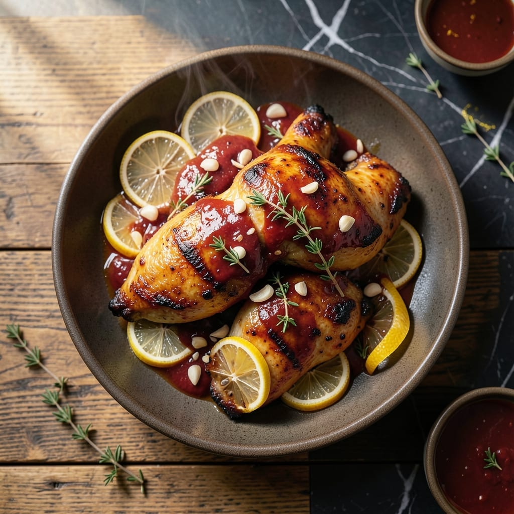 Barbecue Lemon Chicken Recipe: Zesty Char with Citrus Brightness