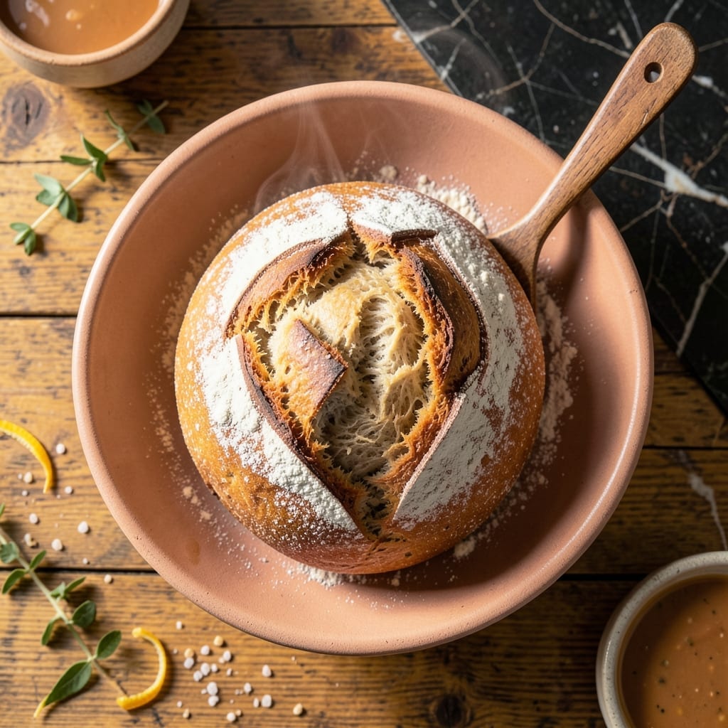 Easy Bread Recipe No Yeast or Milk: 5-Ingredient No-Knead Loaf