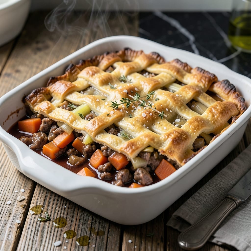 Shepherd's Pie Recipe With Crust: Golden Topped Savory Layers