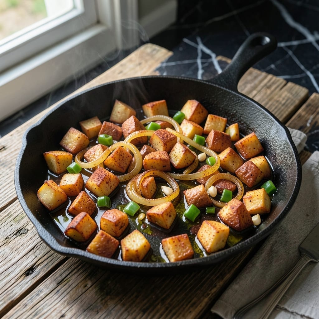 Best Home Fry Recipe: Crispy Potatoes With Onion and Bell Pepper