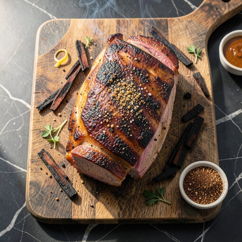 Recipe Smoked Pork Sirloin Roast: Oak-Infused Tenderness for the Table