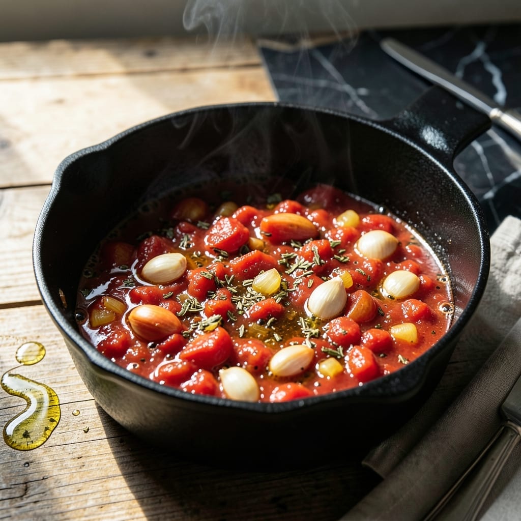 Homemade Tomato Sauce Recipe With Canned Tomatoes: Bright and Herby Simmered Goodness