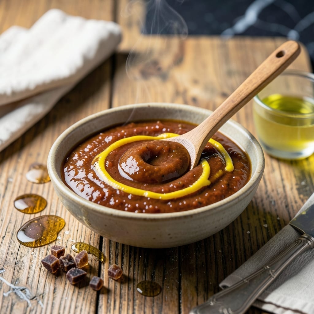 Mustard Base Barbecue Sauce Recipe: Bold Vinegar Tang With Molasses Kick