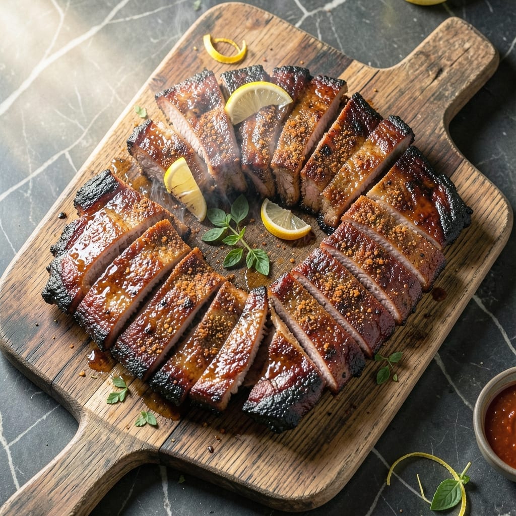 Pork Spare Ribs Charcoal Grill Recipe: Smoky Char with Crispy Bite