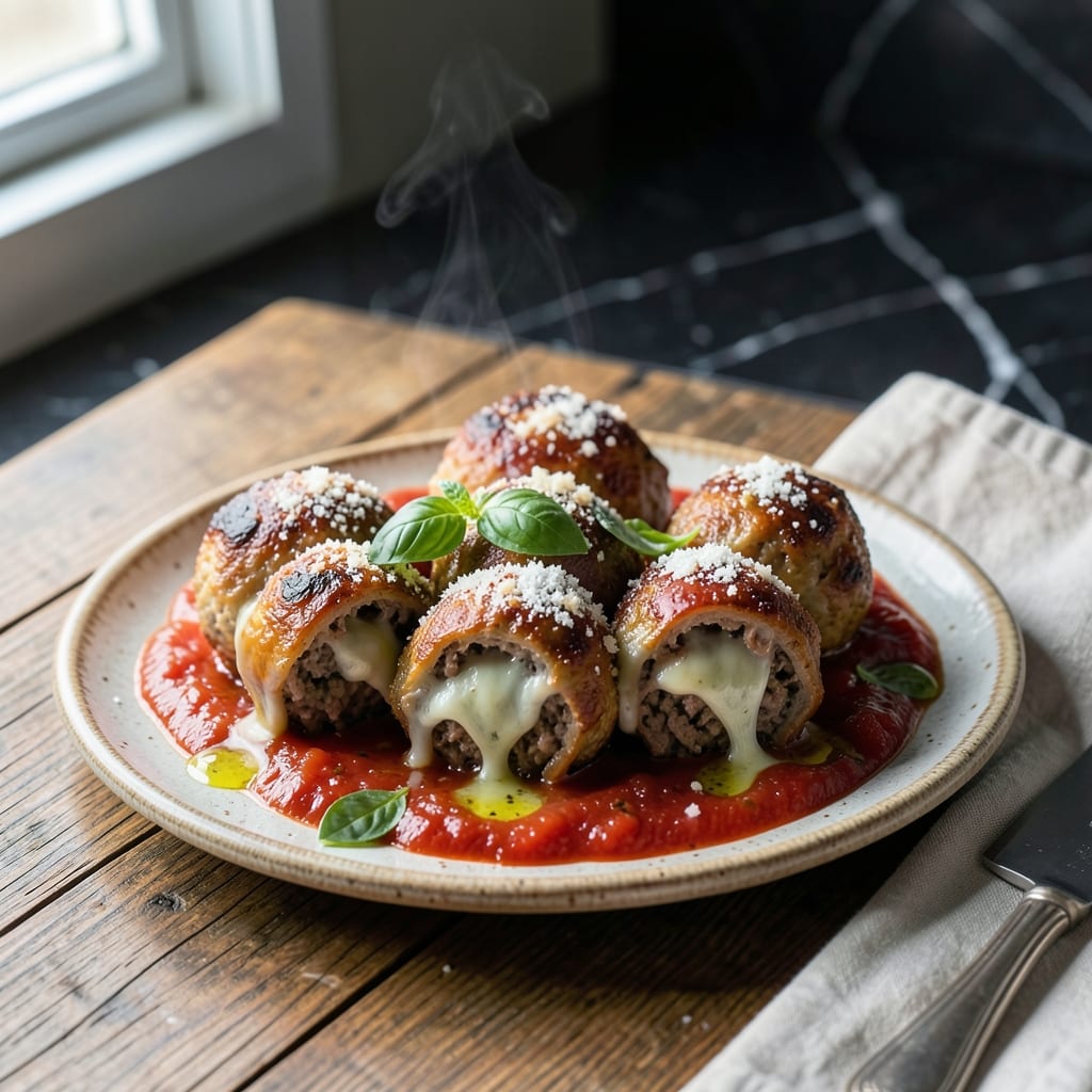 Meatball Recipe With Cheese Filling: Gooey Surprise in Every Bite