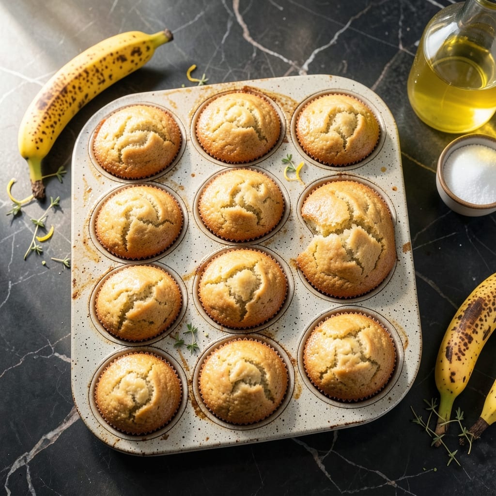 Banana Muffin Recipe No Baking Soda: Fluffy Texture With Vinegar Trick