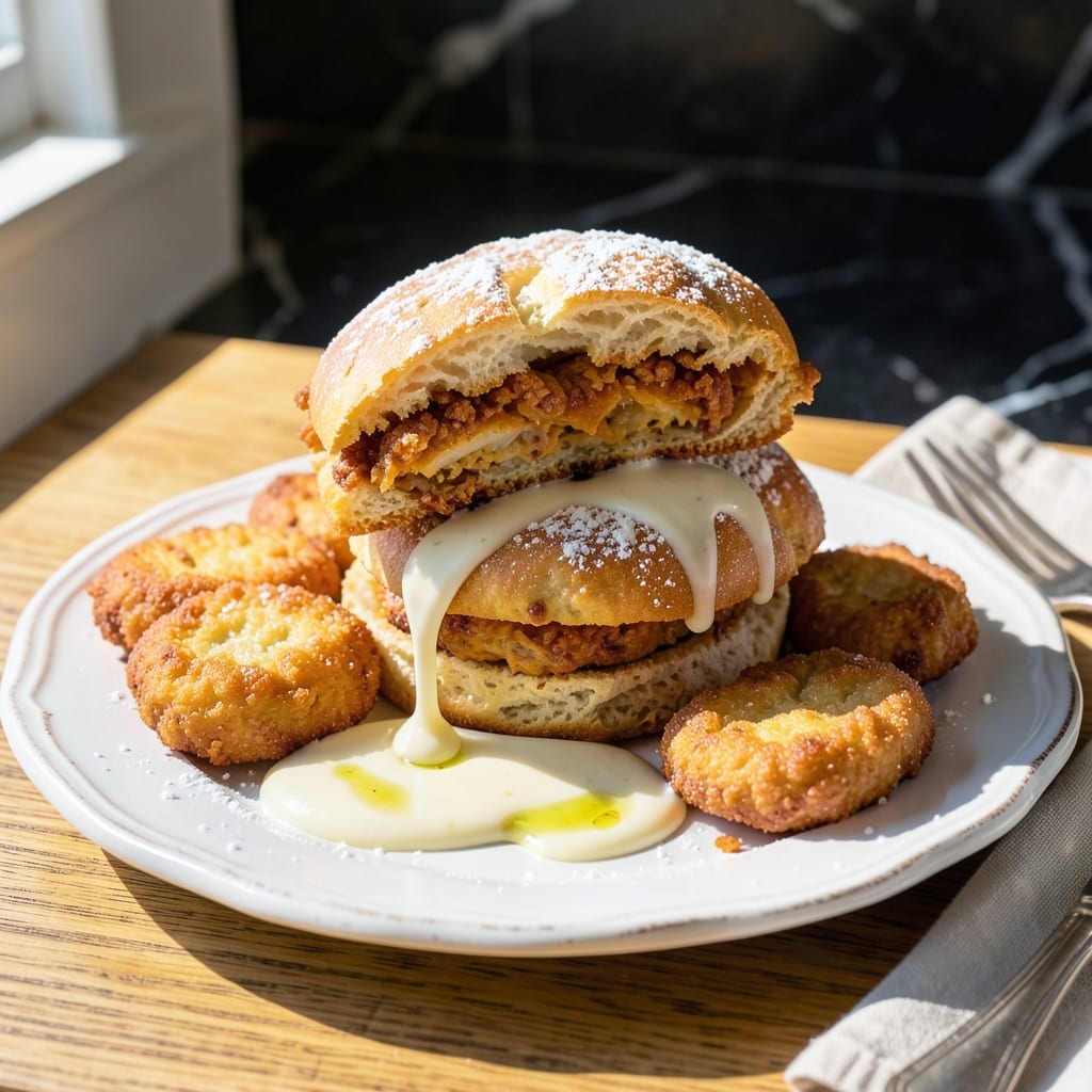 Krispy Krunchy Chicken Biscuit Recipe: Flaky Layers With Crispy Chicken