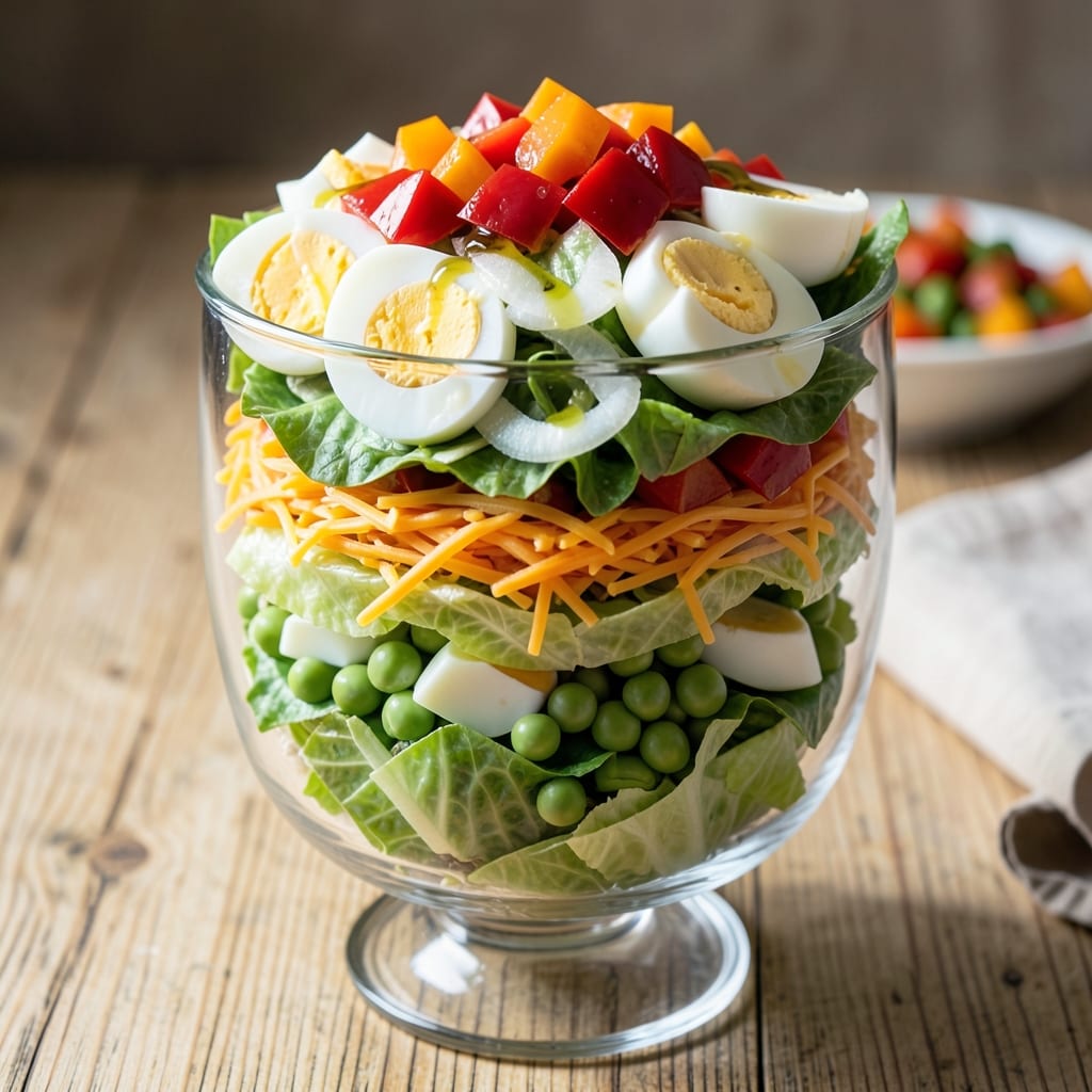 7 Layer Salad Recipe Pioneer Woman: Classic Potluck Favorite With Crisp Layers