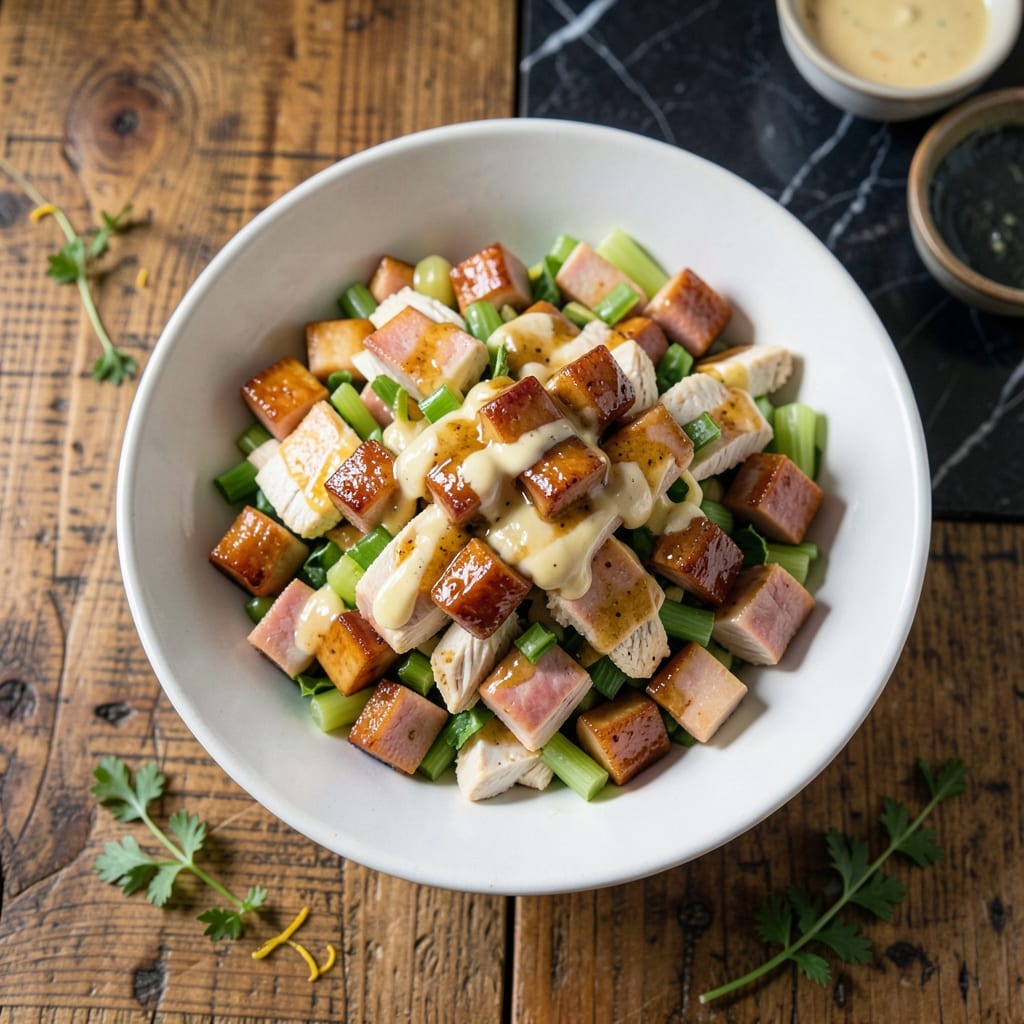 Honey Baked Ham Chicken Salad Recipe: Sweet and Savory Lunch Delight
