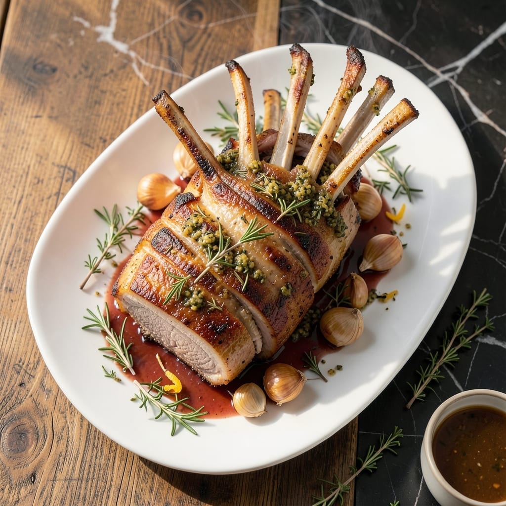 French Rack of Pork Recipe Oven: Herb-Crusted Elegance for Special Dinners