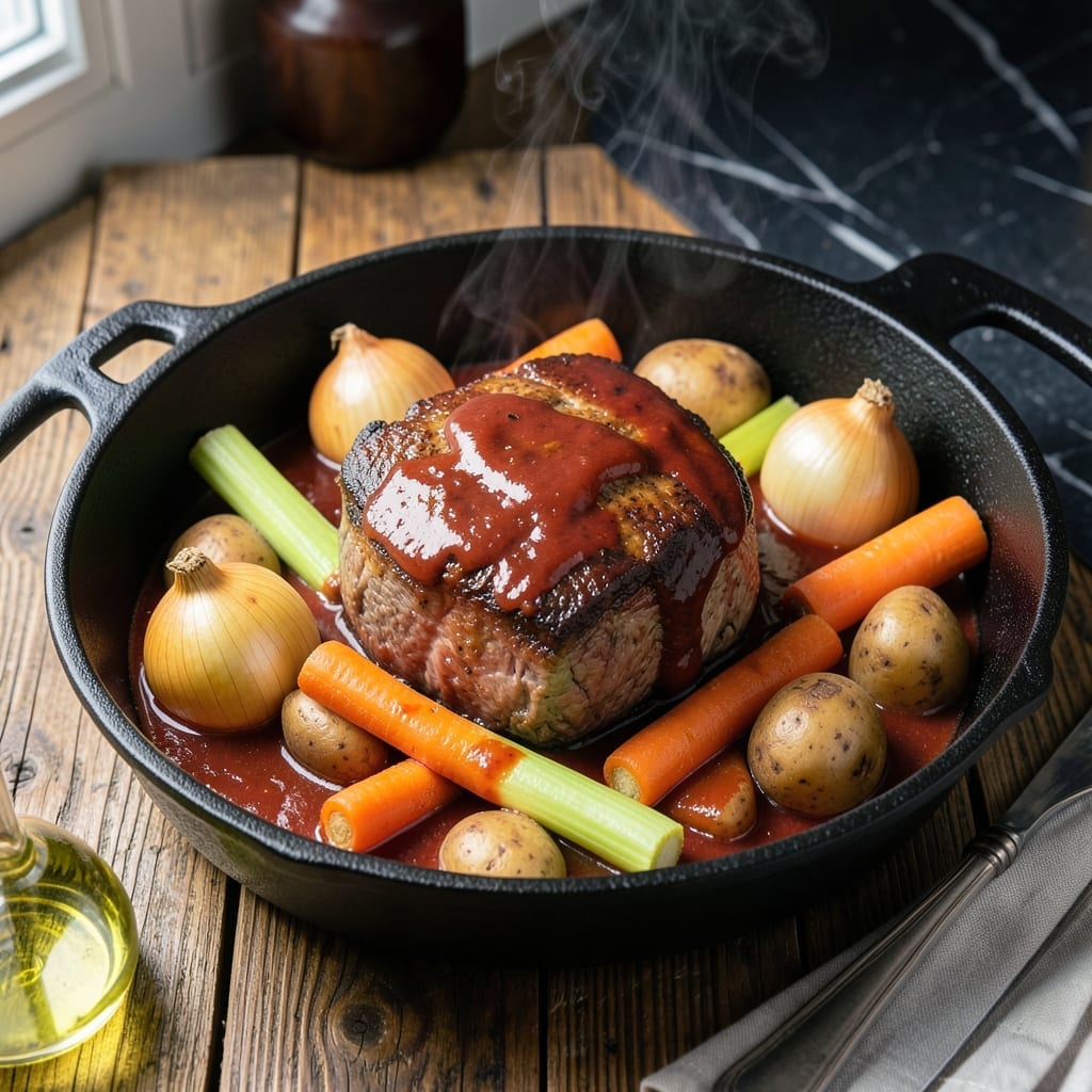 Pot Roast Recipe With Ketchup: Slow-Cooked Tangy Tenderness Pot Roast Recipe With Ketchup: Slow-Cooked Tangy Tenderness