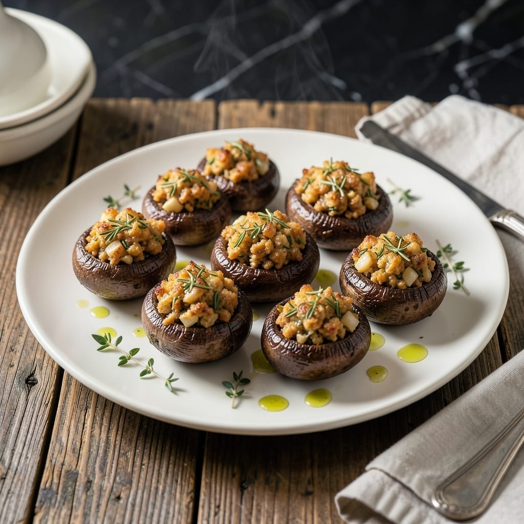 Chicken Stuffed Mushrooms Recipe: Savory Herbs and Cheese in Every Bite