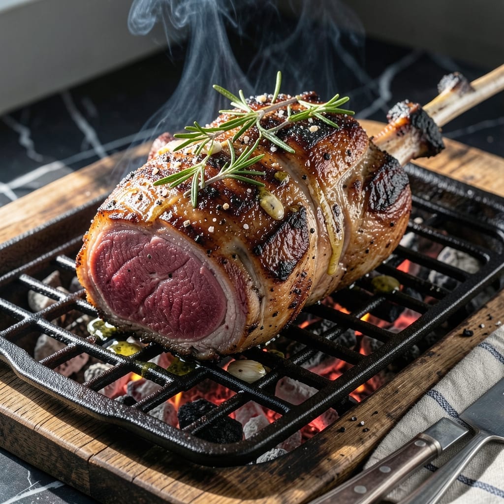 Bone In Ribeye Roast On Grill Recipe: Char-Crusted With Garlicky Depth