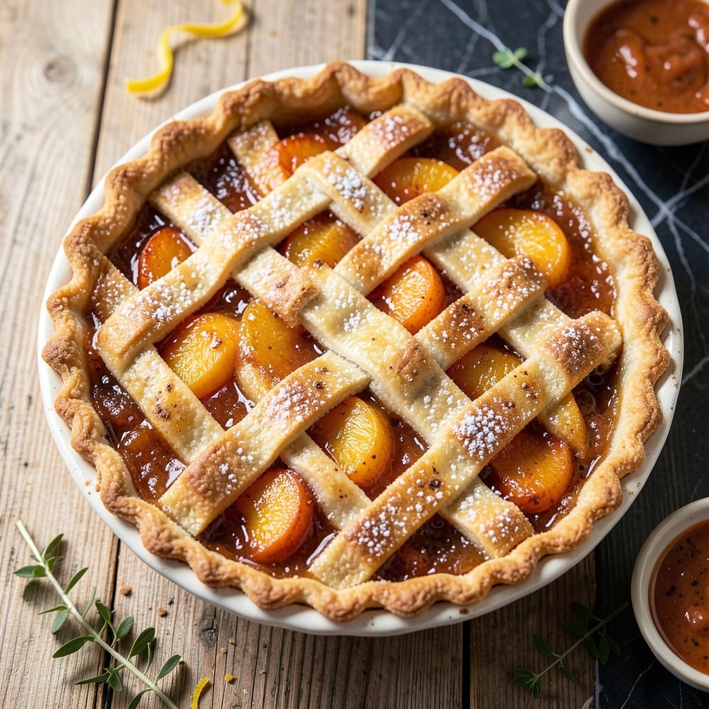 Peach Pie Recipe With Frozen Peaches: Flaky Crust and Sweet Summer Flavor